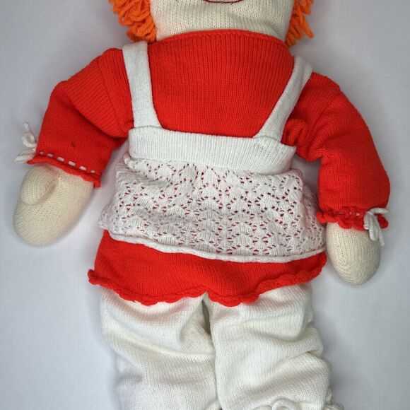 Vintage creepy handmade Raggedy Ann and Andy dolls 30” - Picture 9 of 13